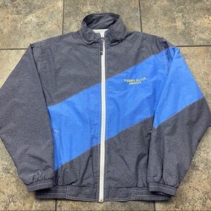 Men’s VTG Perry Ellis America Full Zip Windbreaker Jacket Size Medium